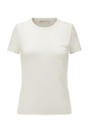 SWAYING 24 Early Autumn Silk Round Neck Short Sleeve Top T-shirt SW-SW24PF1T21-BAI White 820682343252
